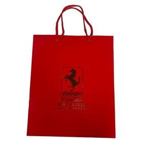 Red Ferrari Palm Beach Gift Bag 12"x10" Shopping Tote Birthday Storage Accesory